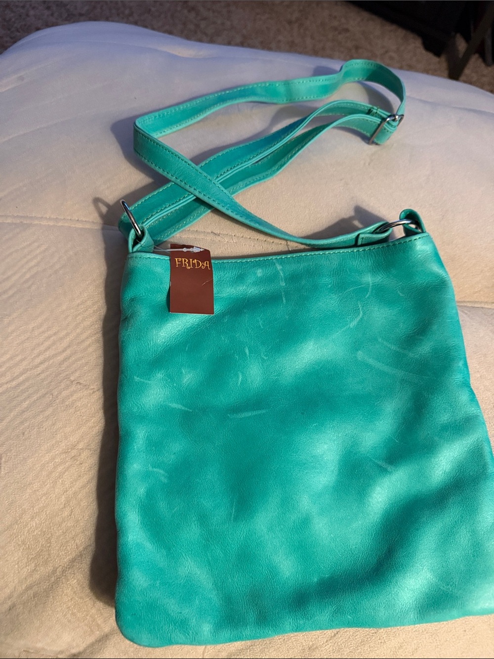 Teal Crossbody Shoulder Bag - Stylish Everyday Tote - Picture 2 of 2